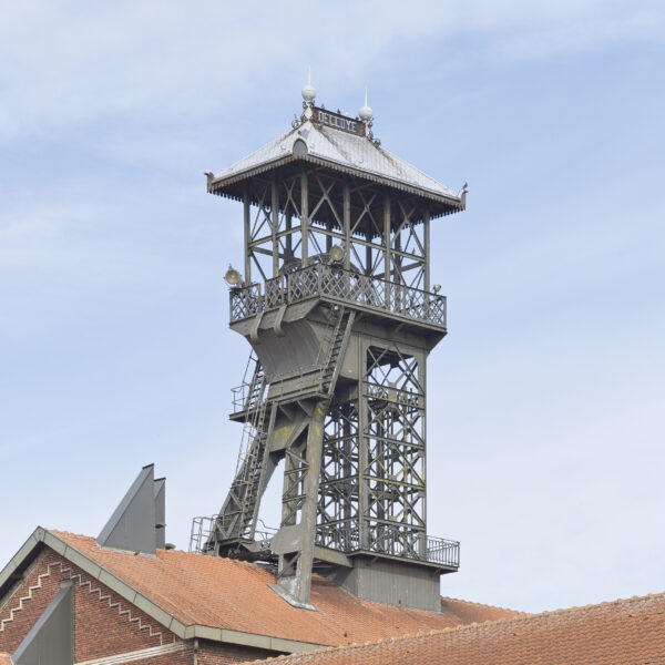 Chevalet au musée de la mine à Lewarde.