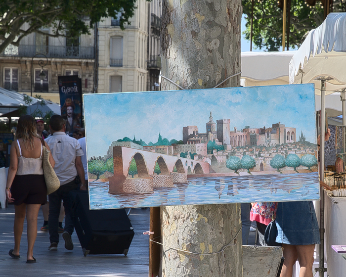 Tableau du Pont Saint Bénézet à Avignon