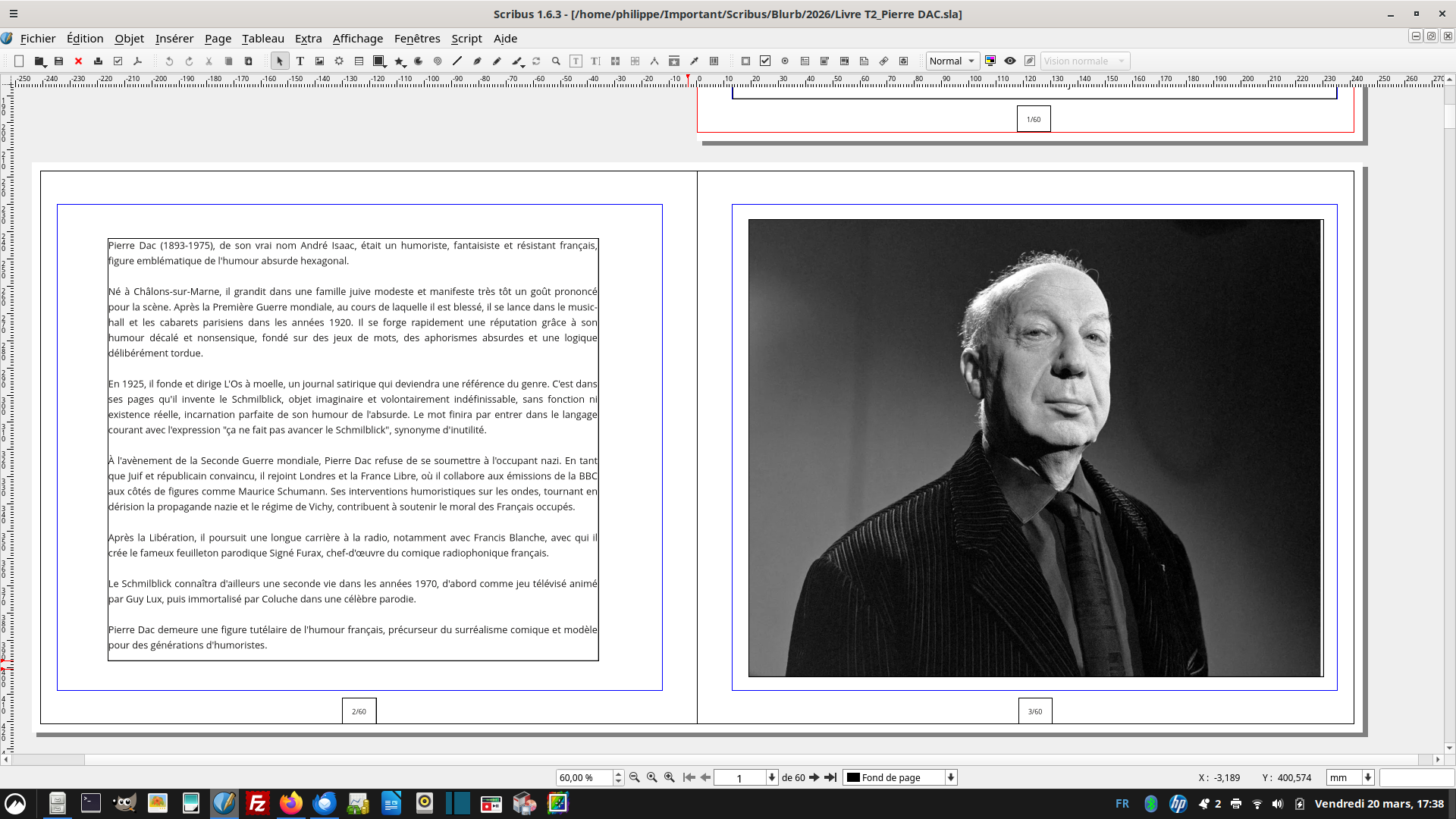 Livre de Pierre DAC en préparation