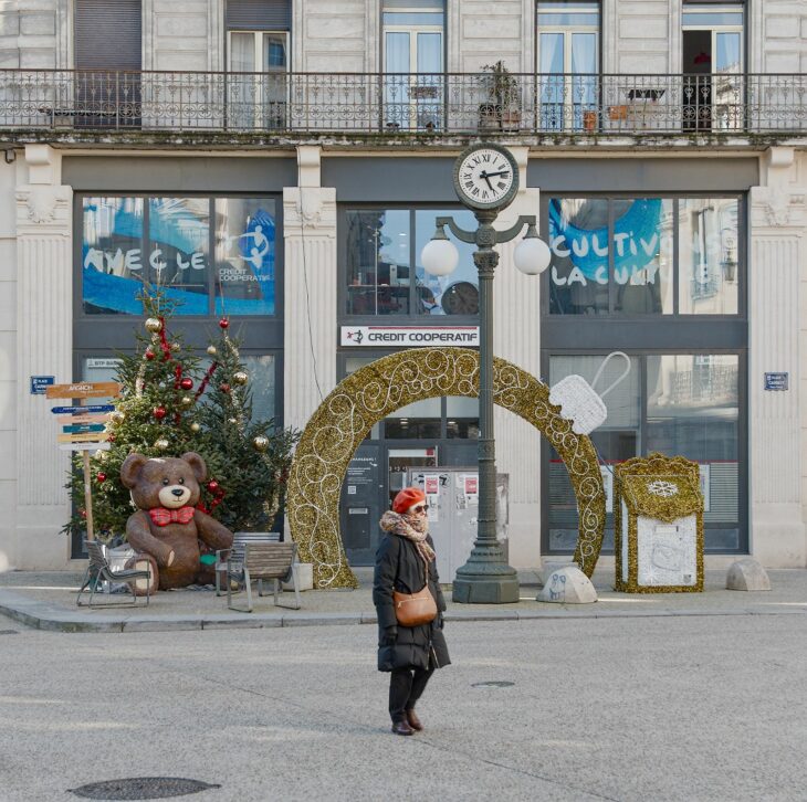 Avignon. Place Carnot en hiver