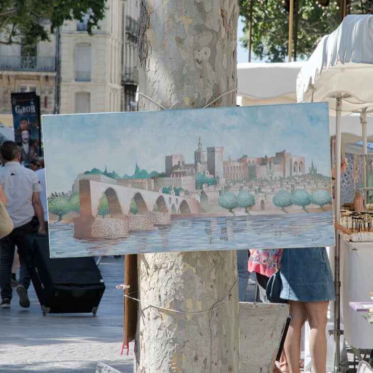 Avignon. Tableau du Pont Saint Bénézet.